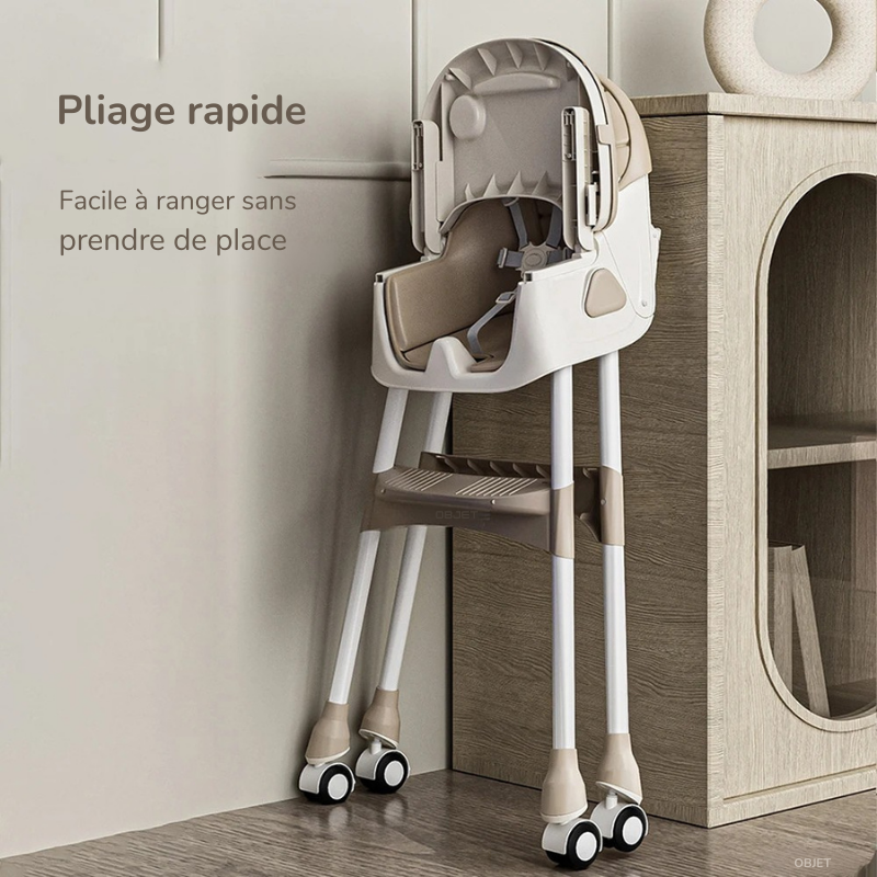 Chaise Haute Bébé Réglable et Inclinable