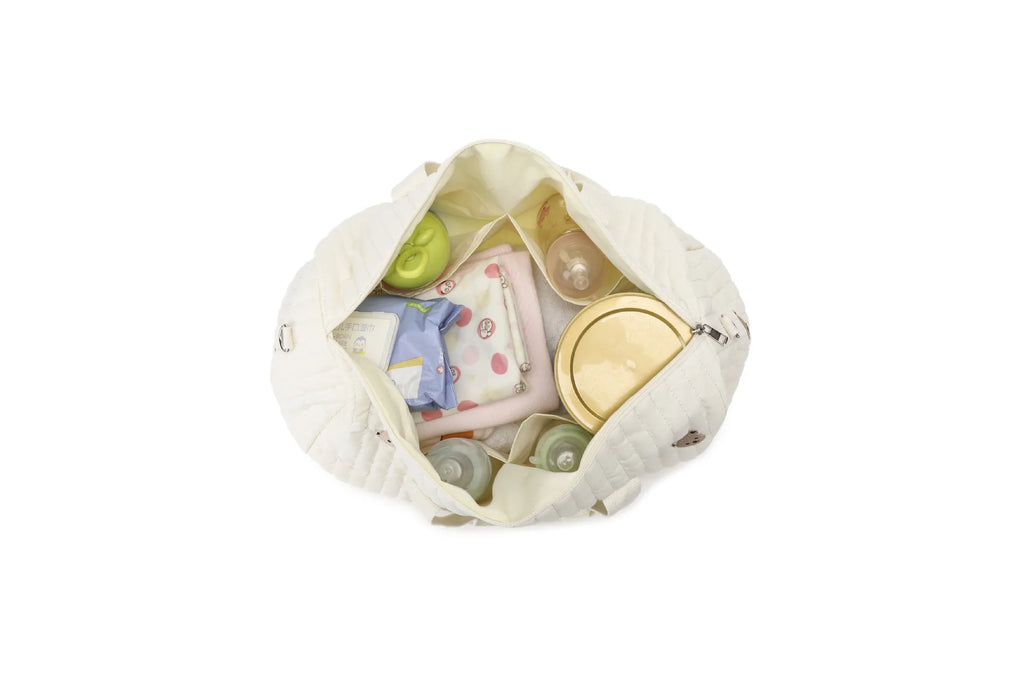 Mommy Bag Storage Bag Multi-functional Shoulder Bag Fashion Cotton Quilted Floral Portable Handbag Lightweight Crossbody Bag