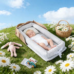 New Cozy Baby Nest Portable Infant Bed for Travel Shoulder Bag Design Foldable Crib for Newborns and Toddlers
