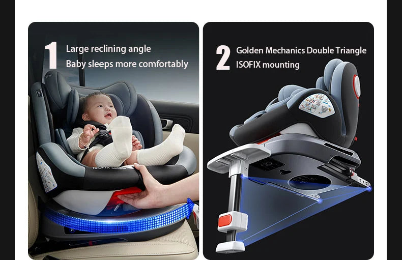 Baby Car Seat ISOFIX car seat Infant Safety Car Seats Child Safety Convertible Child Safety Car Seats 360° Rotatable ECE R129