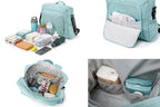 Soboba Solid Diaper Bag Fashion Waterproof Multi-functional Diaper Backpack Nursing Changing Bag for Baby Large Stylish Bag