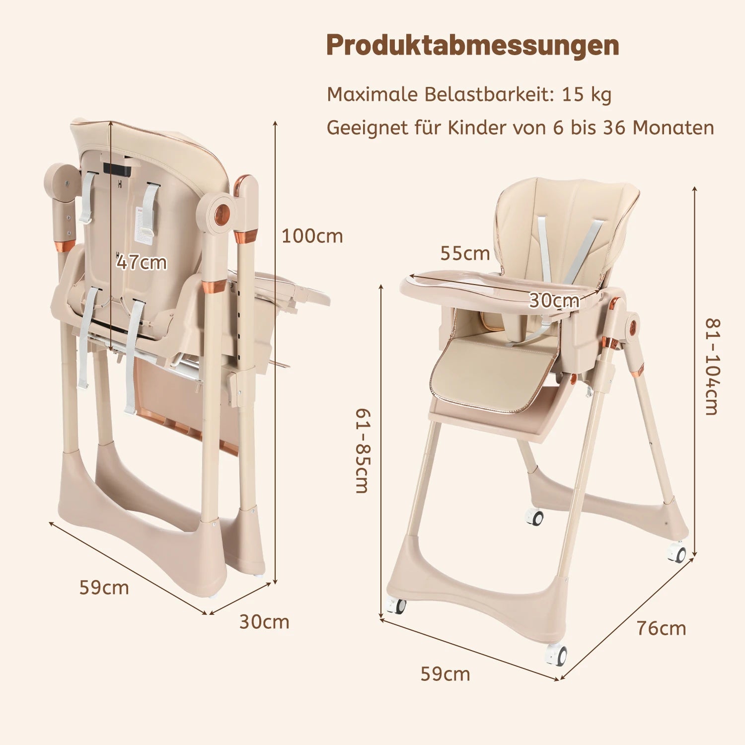 Baby High Chair 2-in-1 Combo High Chair with Swing Function Height Adjusttion Children High Chair Dining Chair Baby Chair Black