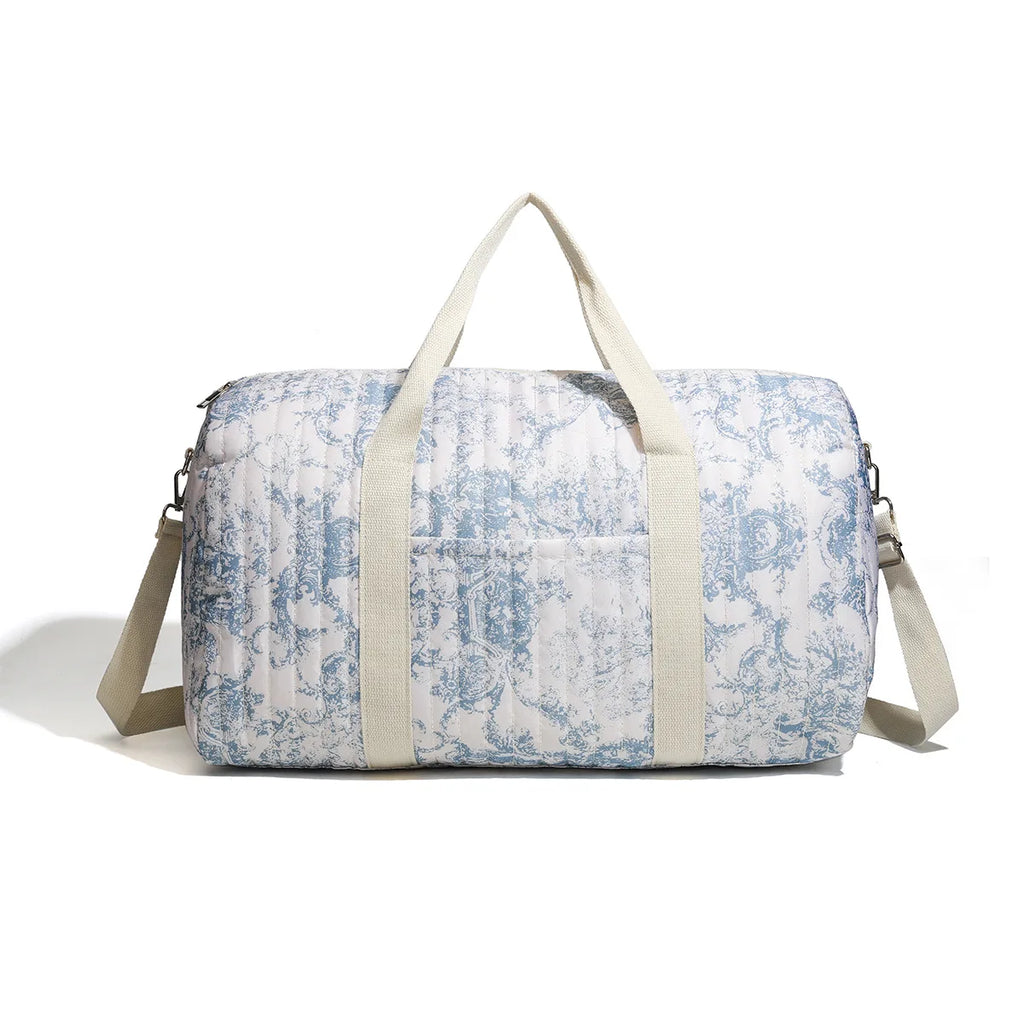 Mommy Bag Storage Bag Multi-functional Shoulder Bag Fashion Cotton Quilted Floral Portable Handbag Lightweight Crossbody Bag