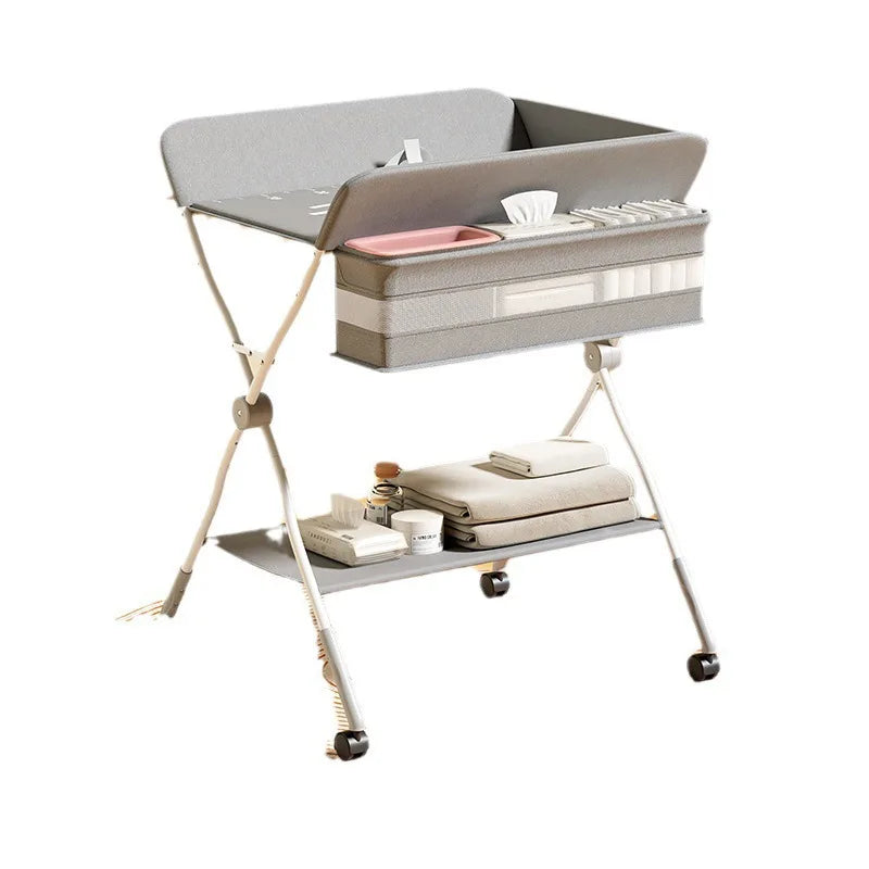 Multifunctional Baby Diaper-Changing Table Adjustable Baby Baby Caring Table Newborn Removable Folding Diaper Changing Table