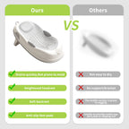Ergonomic Baby Bath Support Seat Infant Bath Lounger Non-Slip Bath Mat for Infants Baby Bathing Support Bath Frame