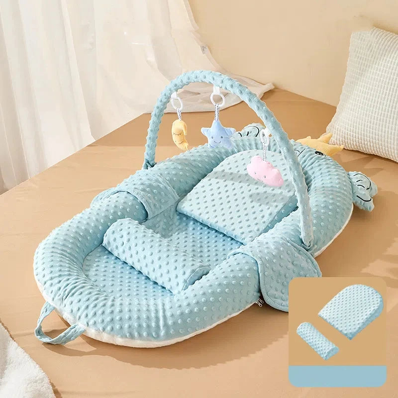 Newborn Baby Anti Startle Jumping Floor Wake-up Mat Spitting Milk Slope Mat BedMiddle Bed Baby Bed Soothing Sleeping ArtifactBed