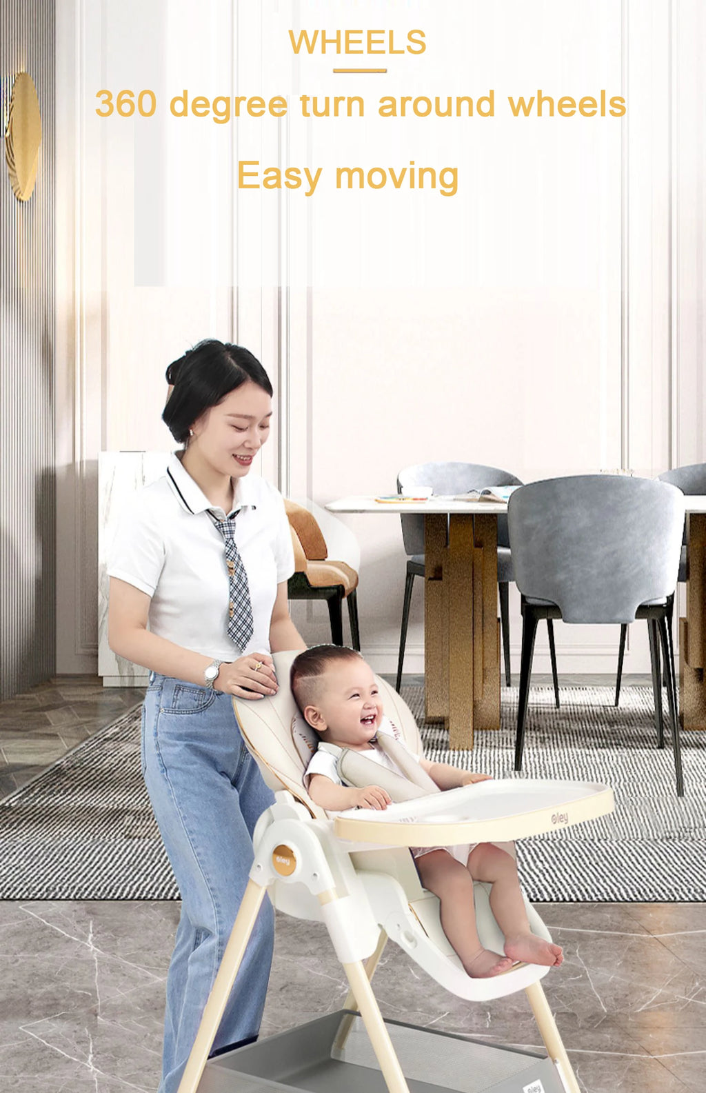 Baby Feeding Chair For Baby High Baby High Eating Chair For mother kids Feeding Baby Dining Folding Chair Children's High Chair