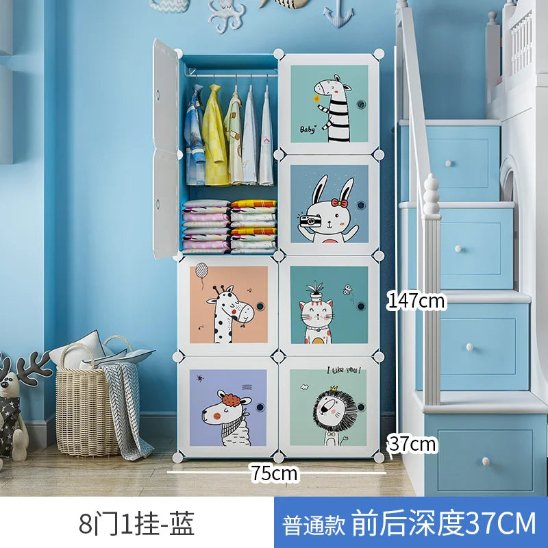 Girl Clothes Wardrobe Baby Dressers Bedroom Kids Children's Closet Clothings Montessori Puerta Corredera Organizer Furniture