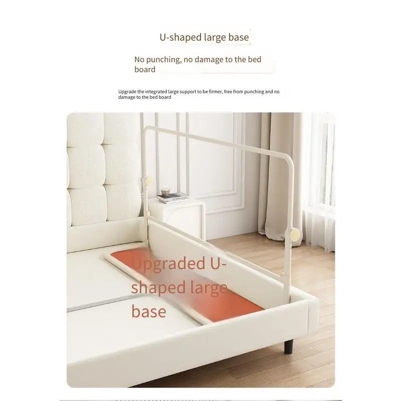 Baby Bed Rail Guard Single Side Crib Bumper Fence Anti Fall Safety Barrier for Toddler Kids Portable Foldable Travel Bedside