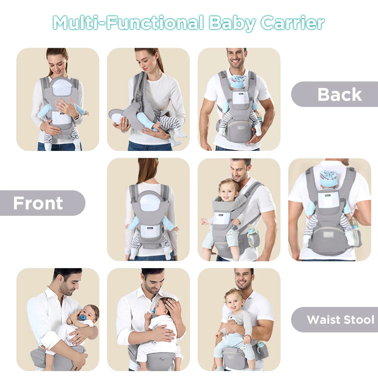 Sac à dos Porte-bébé 4 en 1