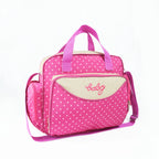 Fashion dot one shoulder mommy bag; Large capacity diagonal cross mother baby bag; Small and lightweight portable diaper bag