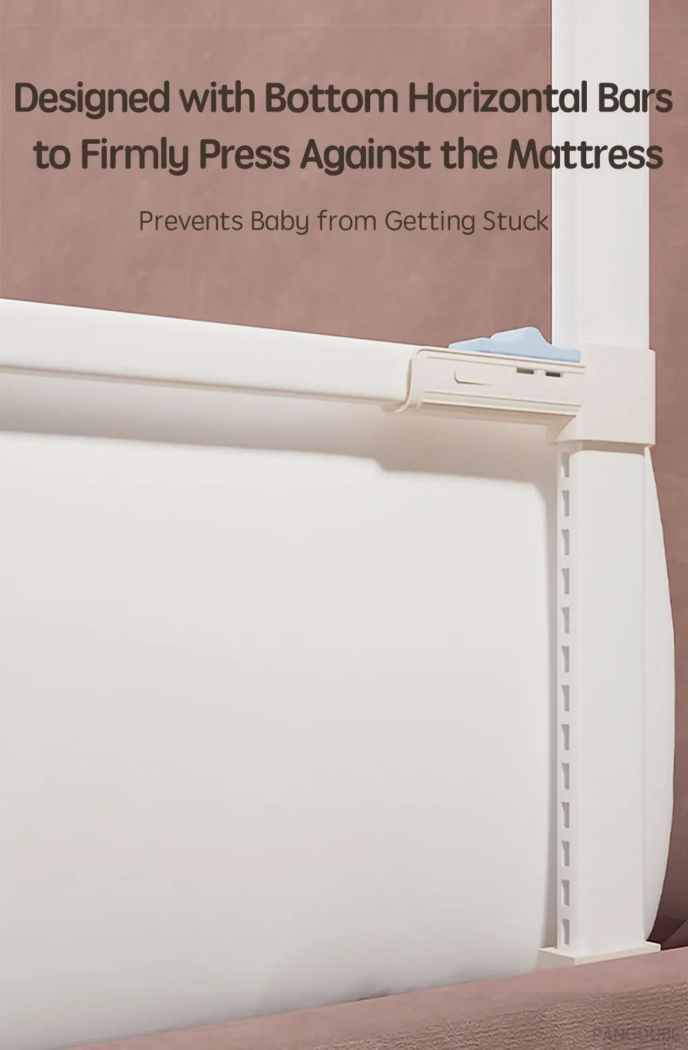 PANGDUBE 1pc Baby Playpen Bed Rail Guard for Kid Bed Guardrail Screw-free Installation Barrier for Bed Protection for Baby Fence
