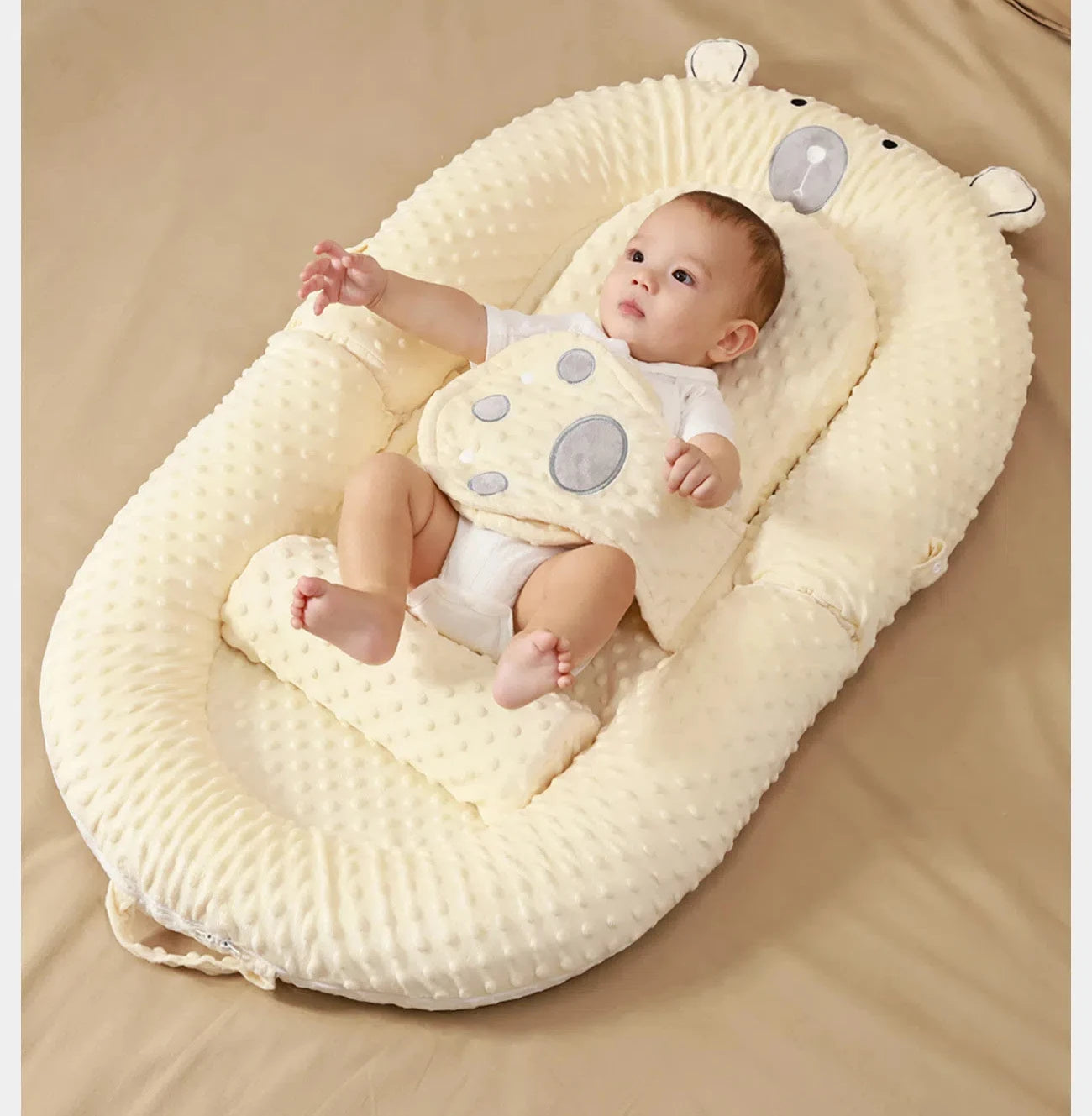 Newborn Baby Anti Startle Jumping Floor Wake-up Mat Spitting Milk Slope Mat BedMiddle Bed Baby Bed Soothing Sleeping ArtifactBed