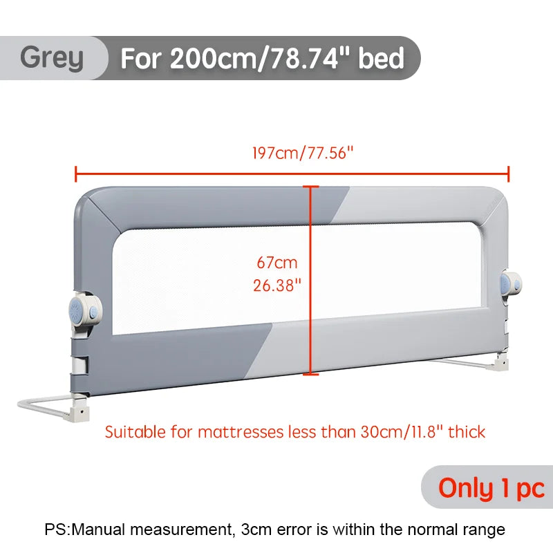 PANGDUBE 1pc Baby Playpen Bed Rail Guard for Kid Bed Guardrail Screw-free Installation Barrier for Bed Protection for Baby Fence
