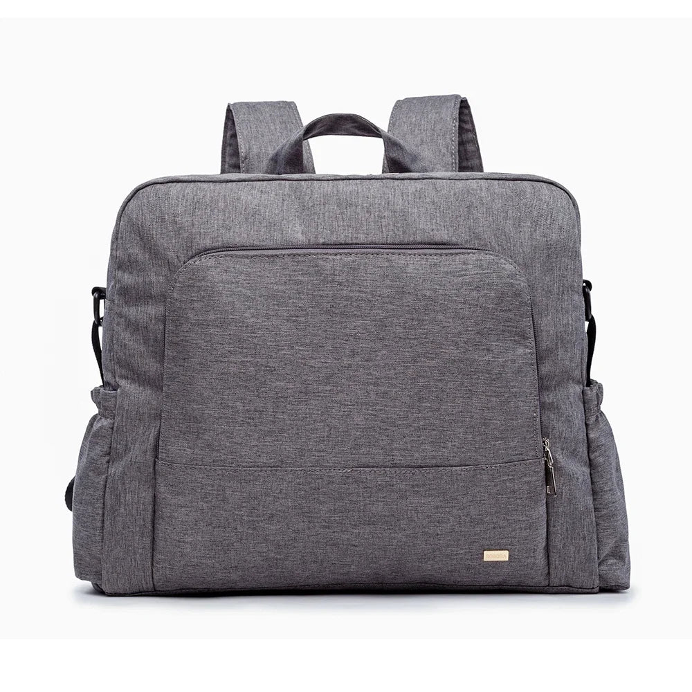 Soboba Solid Diaper Bag Fashion Waterproof Multi-functional Diaper Backpack Nursing Changing Bag for Baby Large Stylish Bag