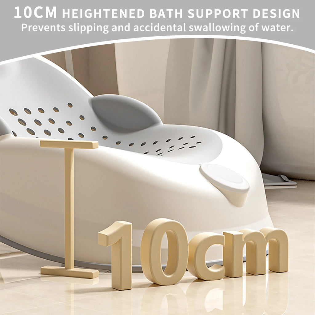 Ergonomic Baby Bath Support Seat Infant Bath Lounger Non-Slip Bath Mat for Infants Baby Bathing Support Bath Frame