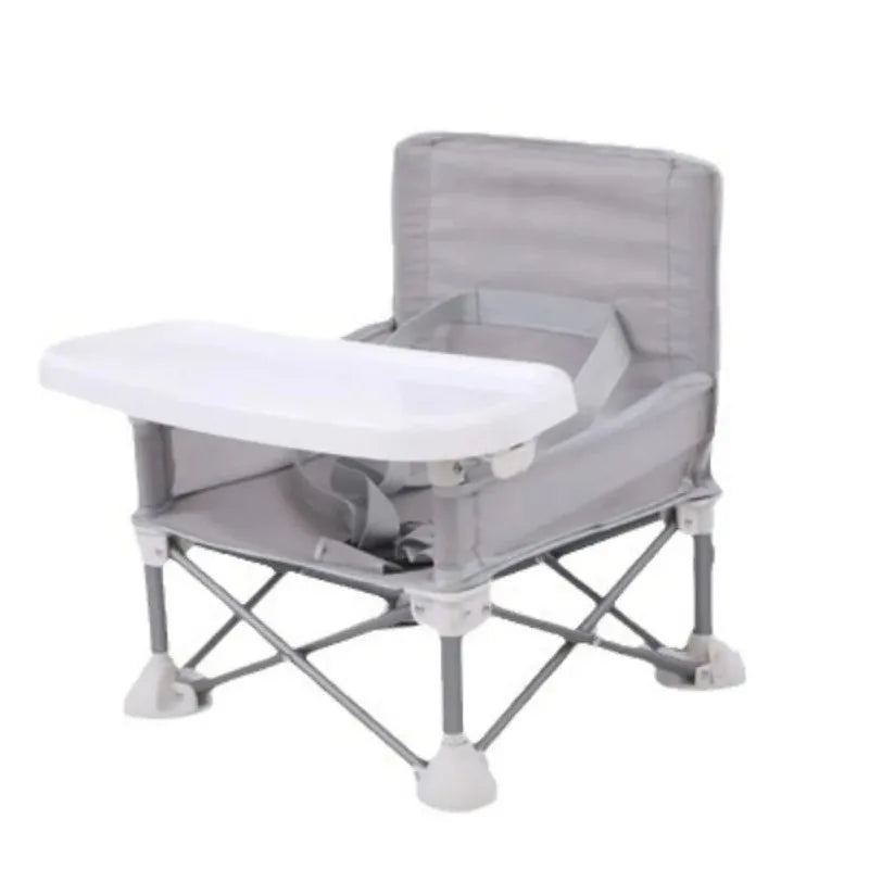 Outdoor Foldable Portable Compact Baby Chair With Safe Belt Good Aluminium Alloy Chair For Travel Camping Picnics High Quality