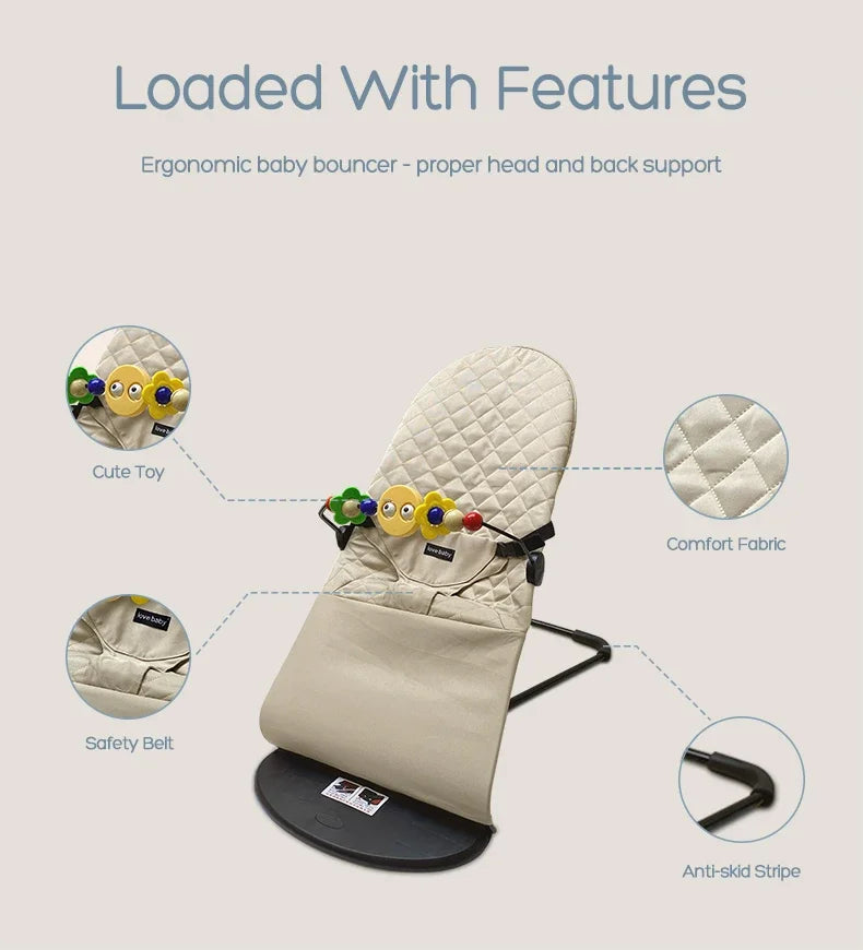 Transat Bébé Pliable avec Jouets