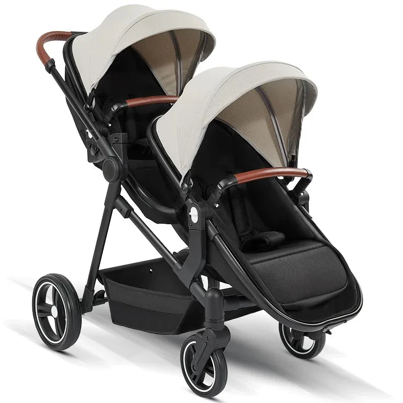 Poussette Double Légère 2-en-1 Pliable