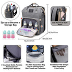 Sac à Dos de Maternité 2 en 1 – Lit Bébé Pliable & Sac de Voyage Grande Capacité