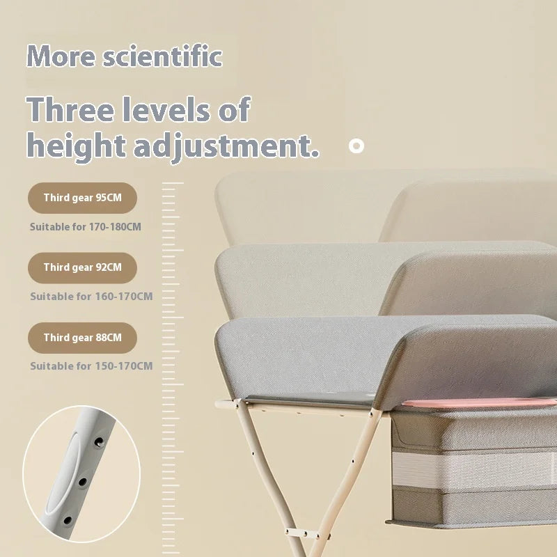 Multifunctional Baby Diaper-Changing Table Adjustable Baby Baby Caring Table Newborn Removable Folding Diaper Changing Table