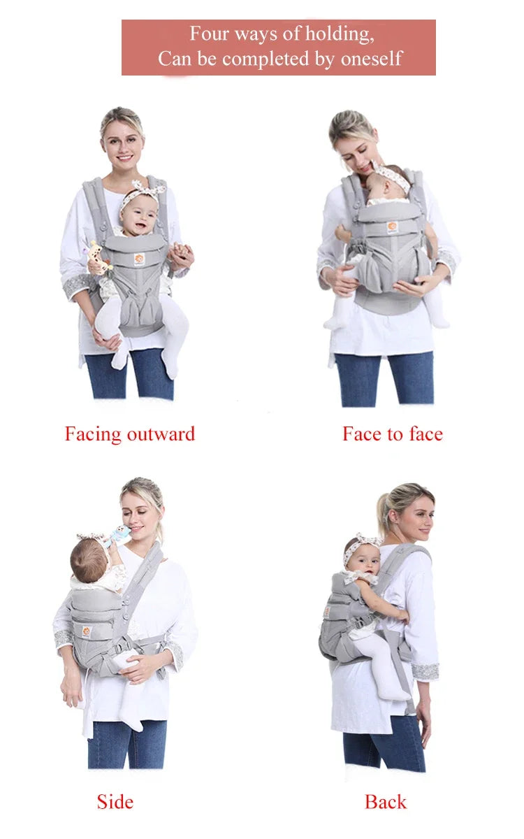 Porte-Bébé Ergonomique en Coton Respirant