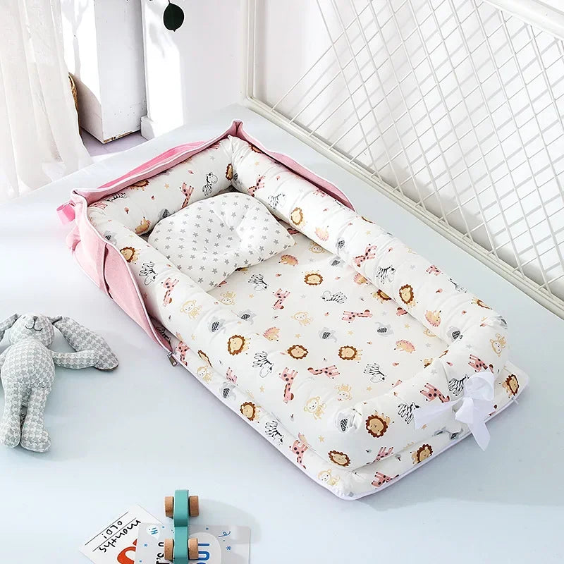 New Folding Baby Sleeping Nest Newborn Bed Crib Travel Playpen Mattress Child Toddler Playpens Photography Cama Bebe with Pillow
