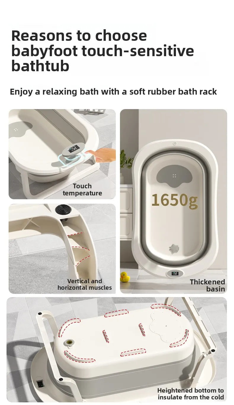 Baignoire Bébé Pliable et Portable