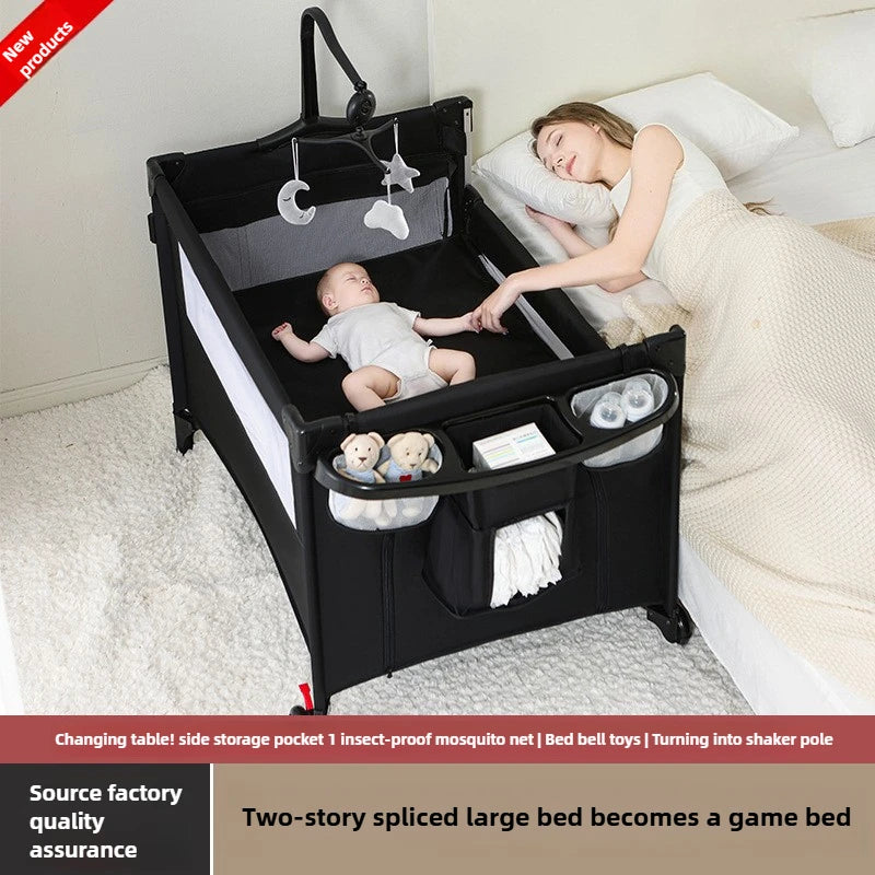 Lit Bébé Pliable Multifonction