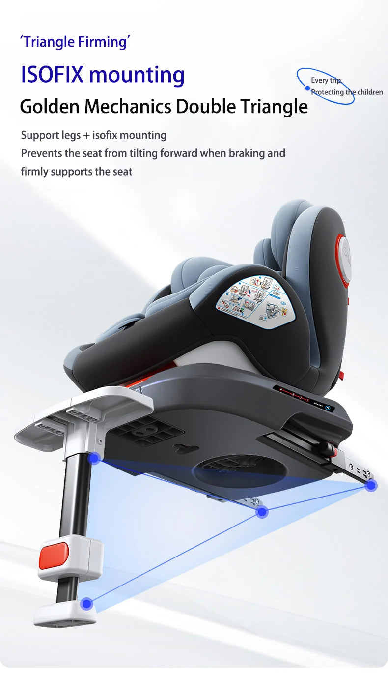 Baby Car Seat ISOFIX car seat Infant Safety Car Seats Child Safety Convertible Child Safety Car Seats 360° Rotatable ECE R129