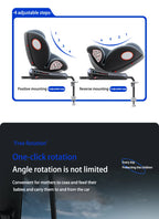 Baby Car Seat ISOFIX car seat Infant Safety Car Seats Child Safety Convertible Child Safety Car Seats 360° Rotatable ECE R129