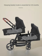 Poussette Double Légère 2-en-1 Pliable