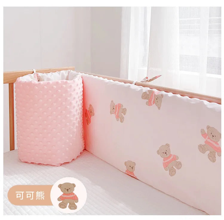 Child Bed Guardrail Fence One Piece Anti-collision Soft Bag Around the Bed Baby Blocking Cloth Detachable and Washable