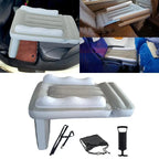 Inflatable Car Airplane Bed Mattress Air Bed Seat For Kid Baby Extender Sleeping Mattress Seat For Travel Car Road Trip