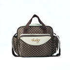 Fashion dot one shoulder mommy bag; Large capacity diagonal cross mother baby bag; Small and lightweight portable diaper bag
