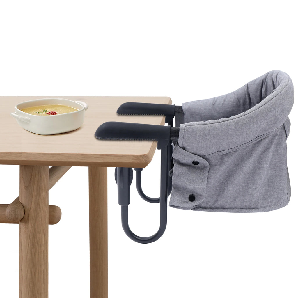 Clip On High Chair Fold-flat Storage Portable Feeding Seat High Load Design Attach To Fast Table Chair For 0-24 Months At Home