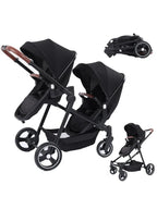 Poussette Double Légère 2-en-1 Pliable