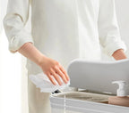 6-in-1 Portable Baby Care Station - Foldable Changing Table with Removable Bath Tub, Massage Mat & Storage Organizer