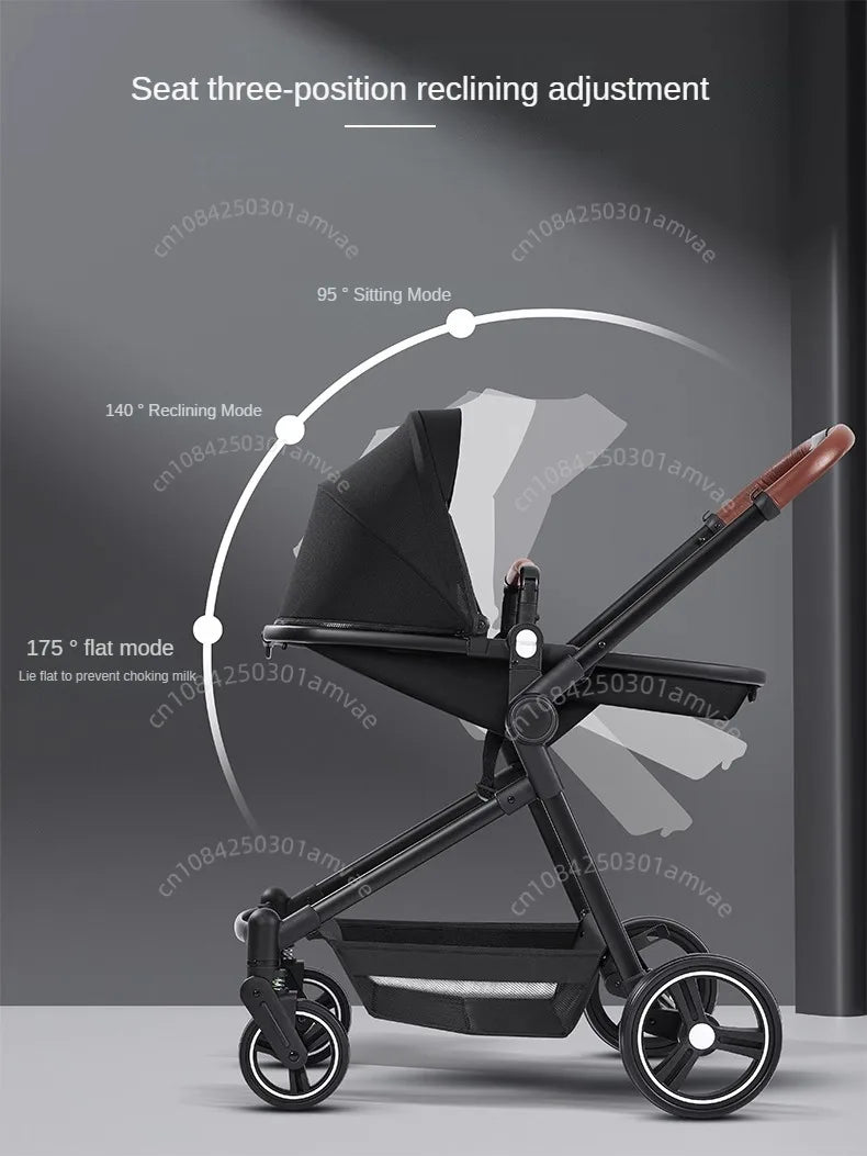 Poussette Double Légère 2-en-1 Pliable