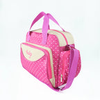 Fashion dot one shoulder mommy bag; Large capacity diagonal cross mother baby bag; Small and lightweight portable diaper bag