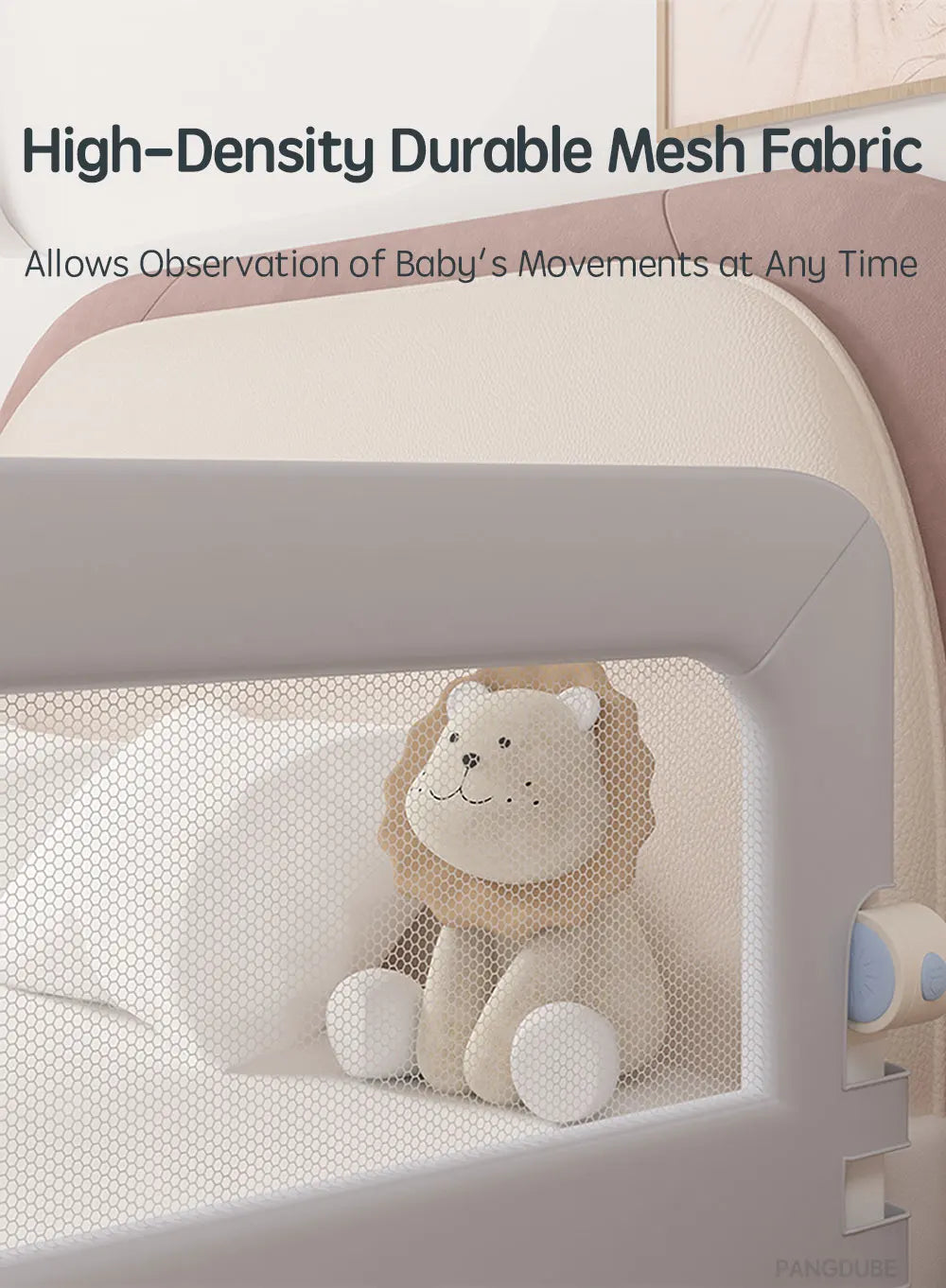 PANGDUBE 1pc Baby Playpen Bed Rail Guard for Kid Bed Guardrail Screw-free Installation Barrier for Bed Protection for Baby Fence