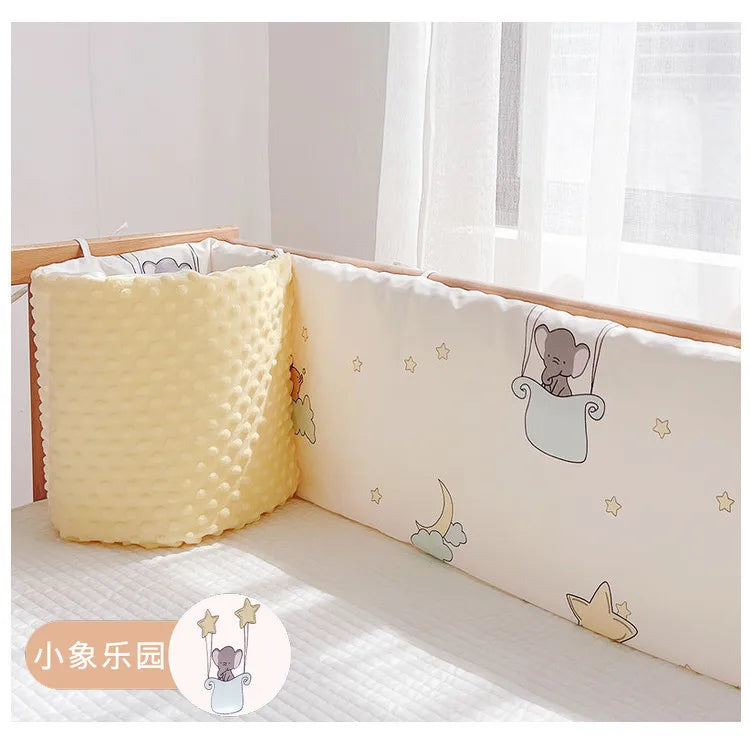 Child Bed Guardrail Fence One Piece Anti-collision Soft Bag Around the Bed Baby Blocking Cloth Detachable and Washable