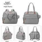 PANGDUBE Large Size Mom Dad Backpack Baby Diaper Bags with Pacifier Bag Nappy Bag for Baby Things Maternity Backpack for Mommy