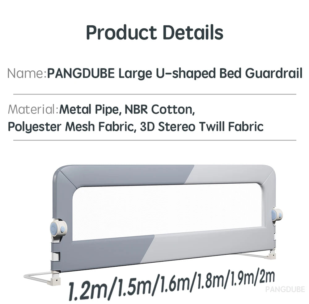 PANGDUBE 1pc Baby Playpen Bed Rail Guard for Kid Bed Guardrail Screw-free Installation Barrier for Bed Protection for Baby Fence