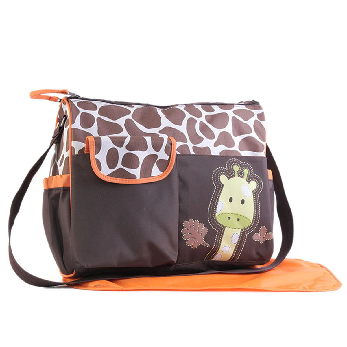 Fashion cartoon giraffe mommy bag large capacity multifunctional oblique span one shoulder mother-and-baby bag diaper bag