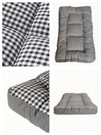 Children's Lace Cushion Gauze Beanie Velvet Mattress Warm Newborn Mattress Autumn and Winter Cotton Washable Baby Mattress