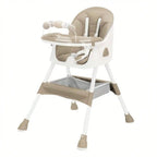 Foldable Baby High Chair (6+ Months): Large Anti-Slip Pad, Toy Rack & Easy-to-Clean Feeding Design – Model E500