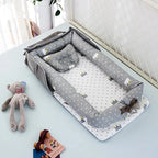 New Cozy Baby Nest Portable Infant Bed for Travel Shoulder Bag Design Foldable Crib for Newborns and Toddlers