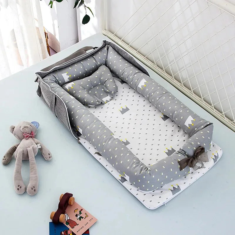 New Cozy Baby Nest Portable Infant Bed for Travel Shoulder Bag Design Foldable Crib for Newborns and Toddlers