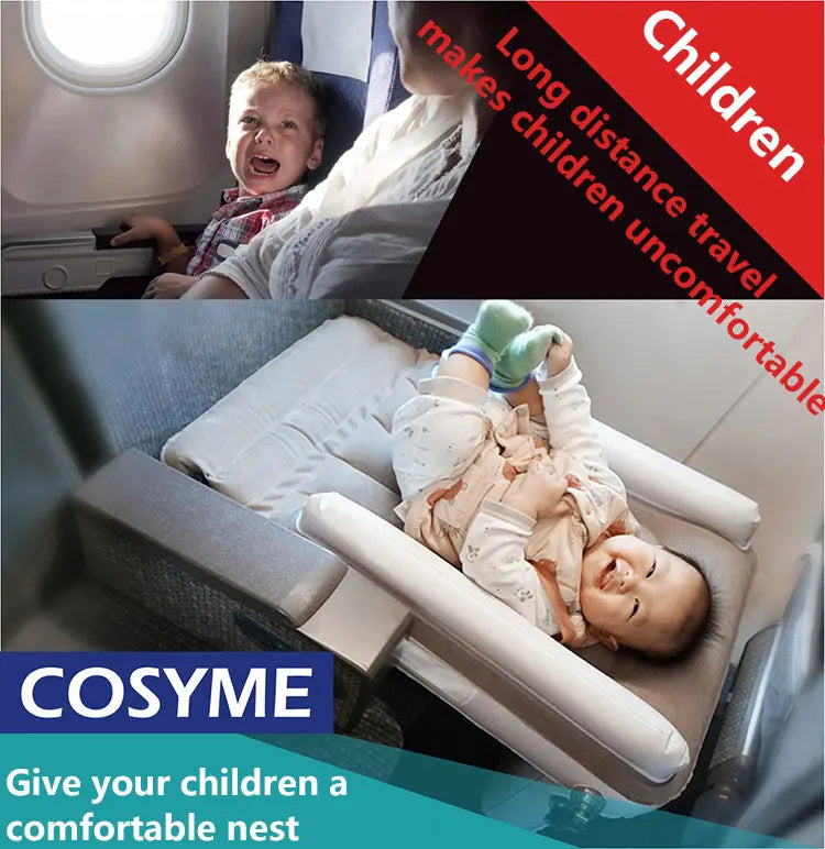 Car Inflatable Mattress Air Bed Long Distance Teavel Seat Hammock Baby Child Car Truck Train Plane Comfort Sleep Air Bed